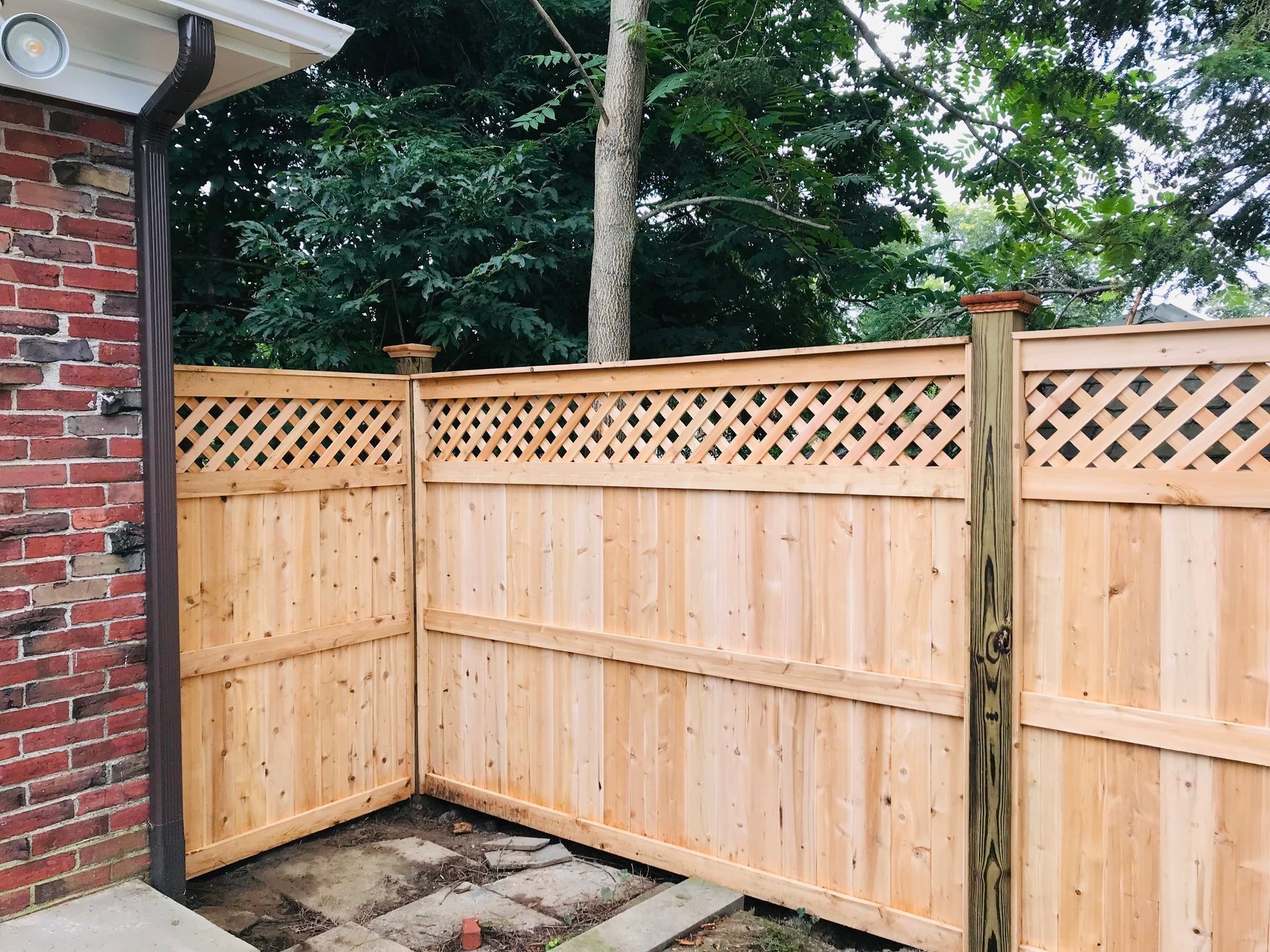 BlueBird wood fence project